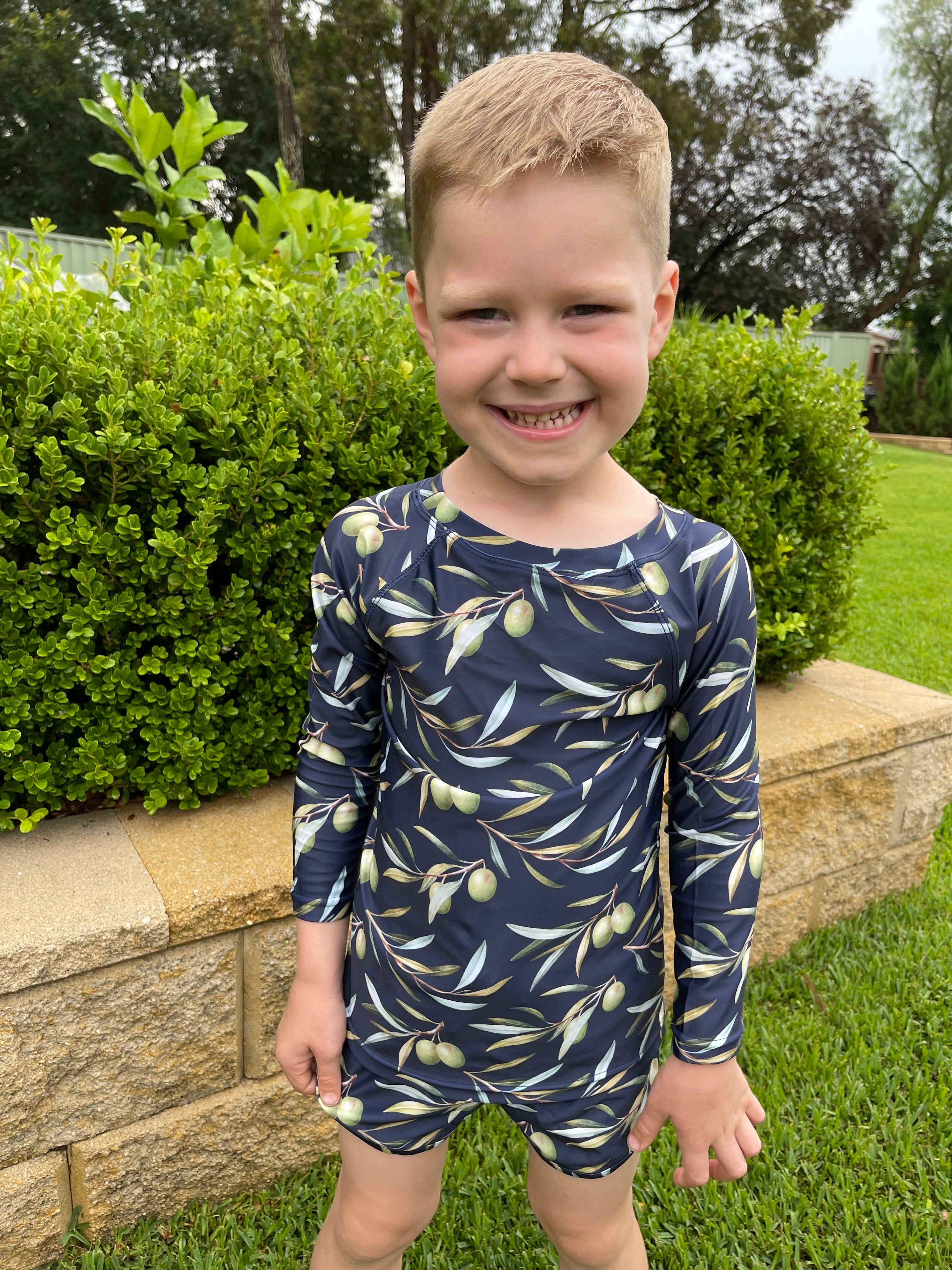 Mini MASLINA (Olives) Kids Rashie