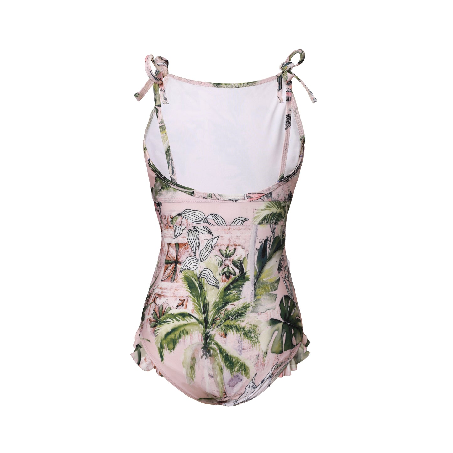 Girls Selo Singlet Style One piece swimsuit with tie up shoulders by Plivati Swimwear Children's collection