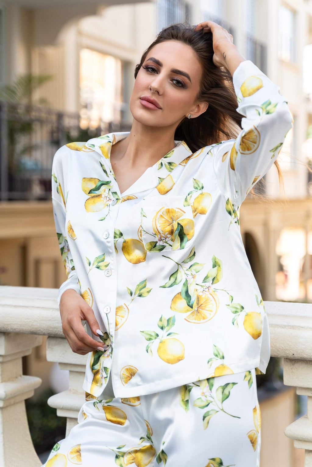 LEMONS Long Sleeve Button Shirt