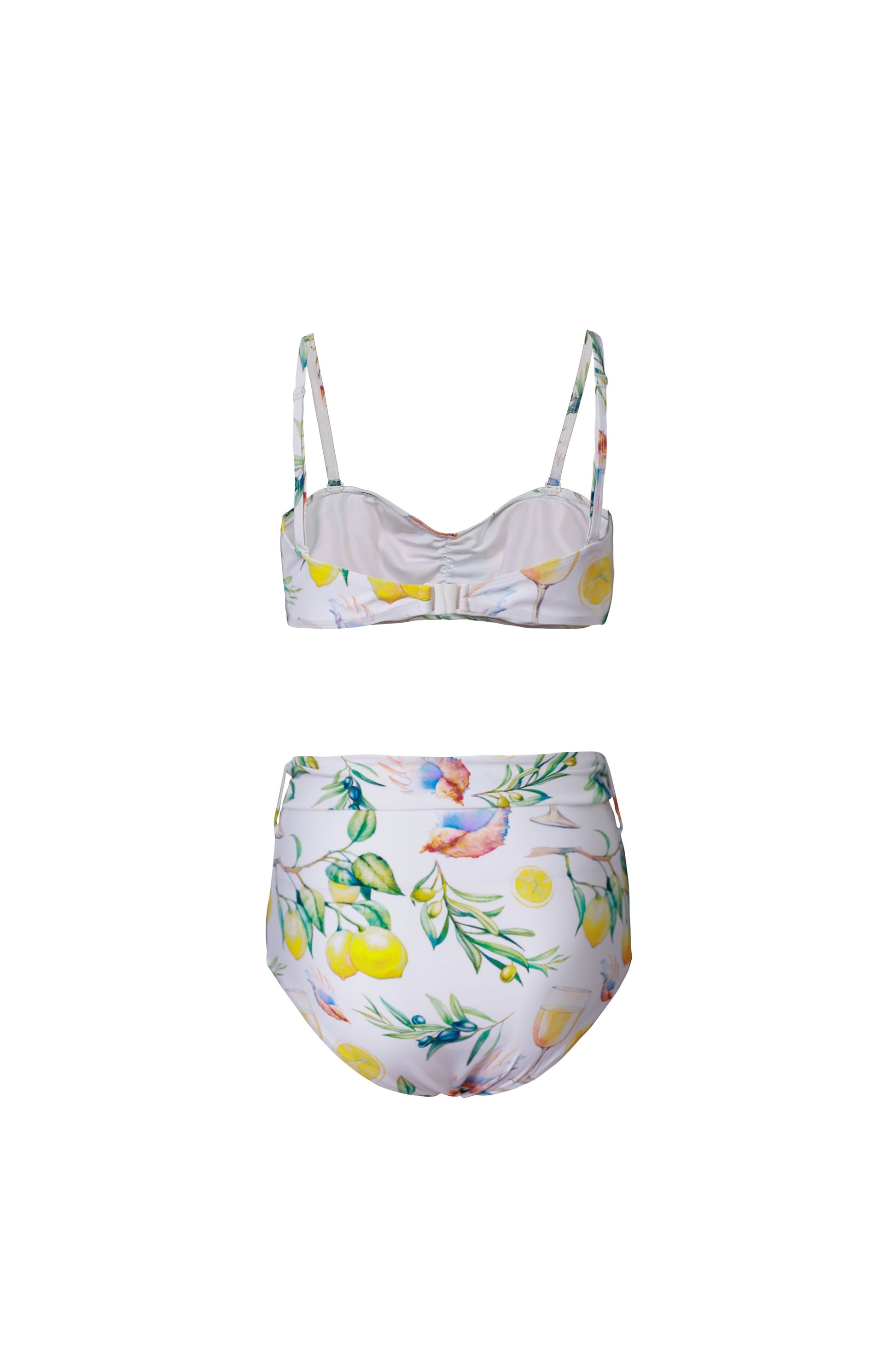 LUCIA 'Adriatic' Bikini Bottoms with Waist Tie - PLIVATI