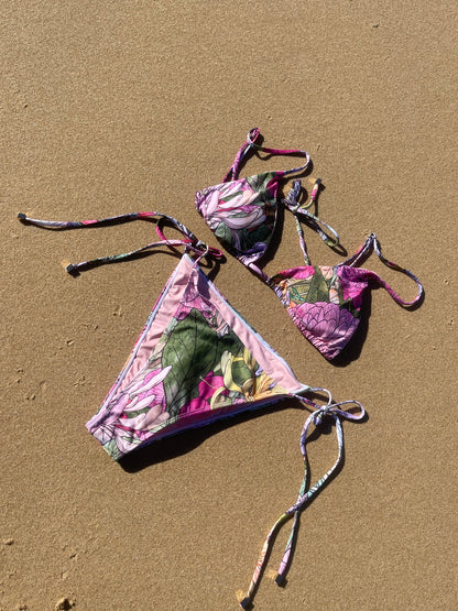 MIA 'IN BLOOM’ String Triangle Bra Style Bikini Top