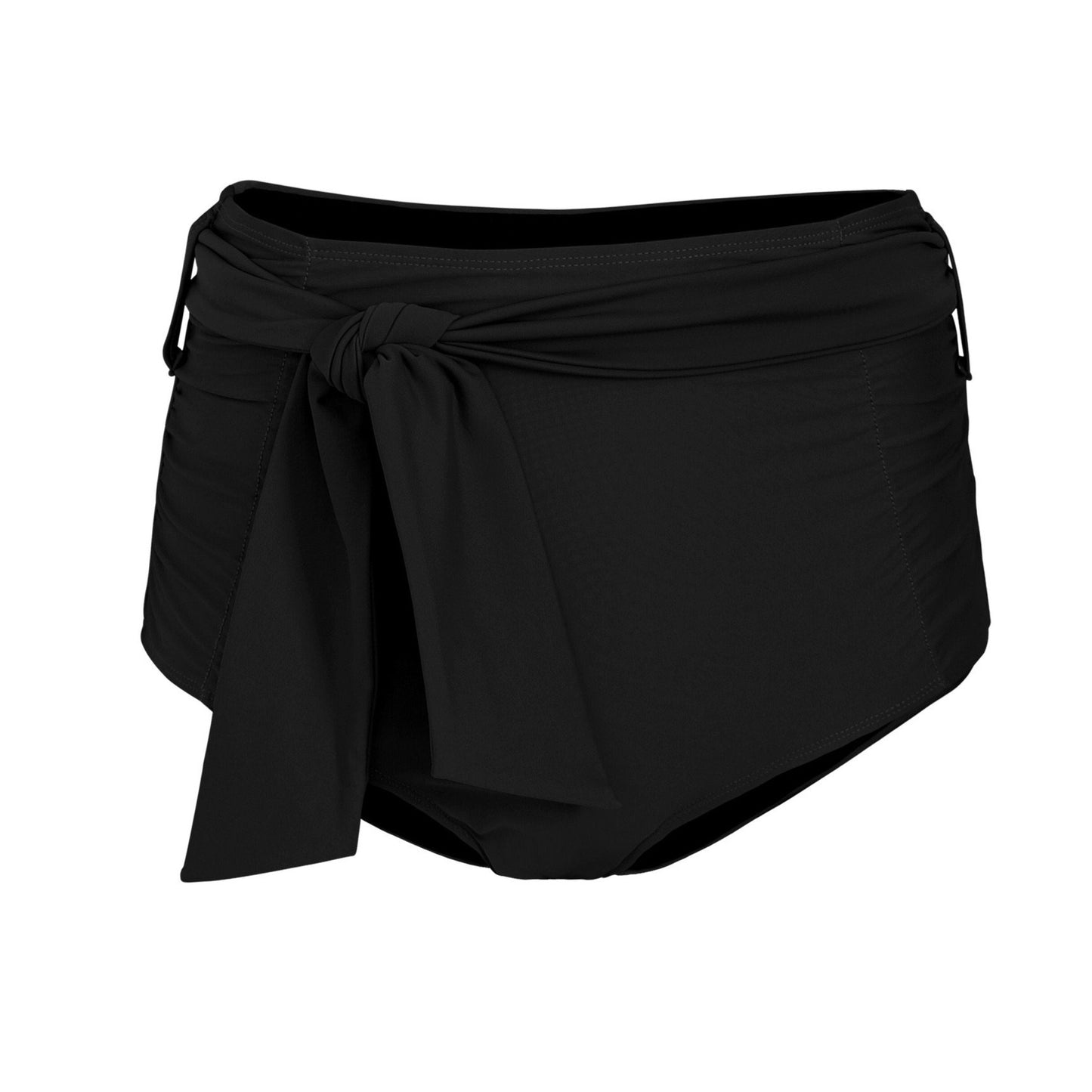 LUCIA High Waist 'Black' Bikini Bottoms with Removable Tie