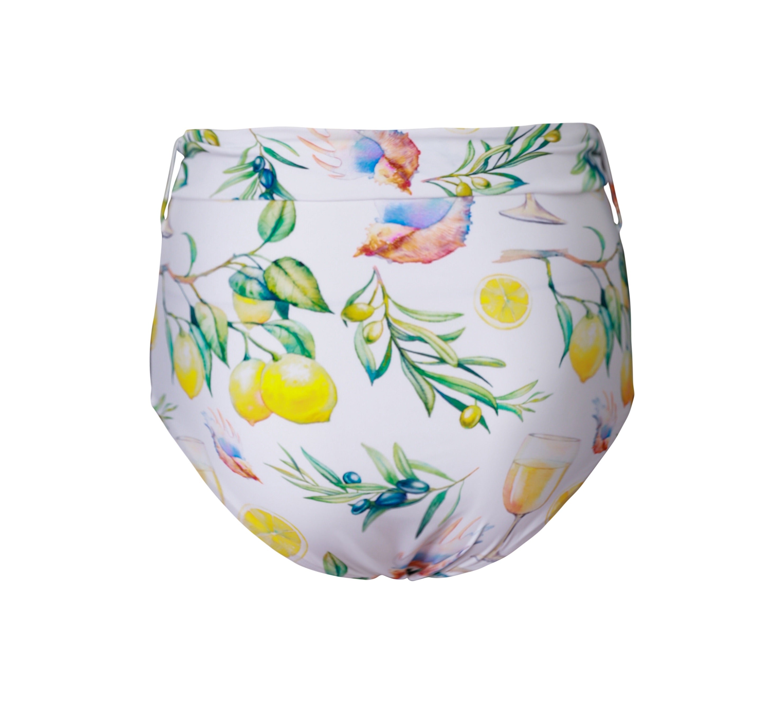 LUCIA 'Adriatic' Bikini Bottoms with Waist Tie - PLIVATI