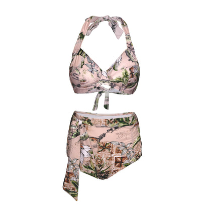 LUCIA 'Selo' High Waist Bikini Bottoms with Removable Waist Tie