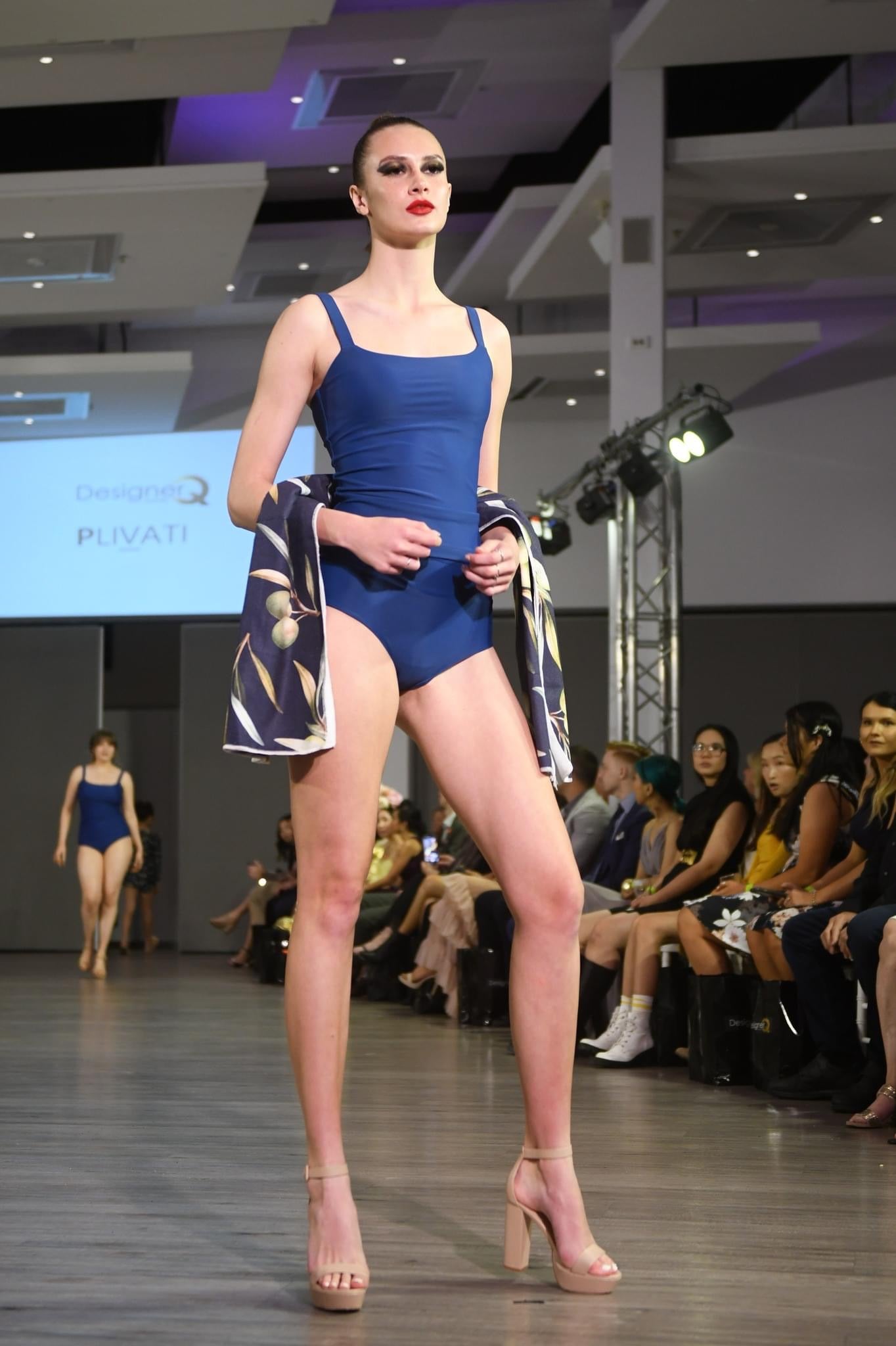 ISOLA Sea Blue Swim Singlet Top