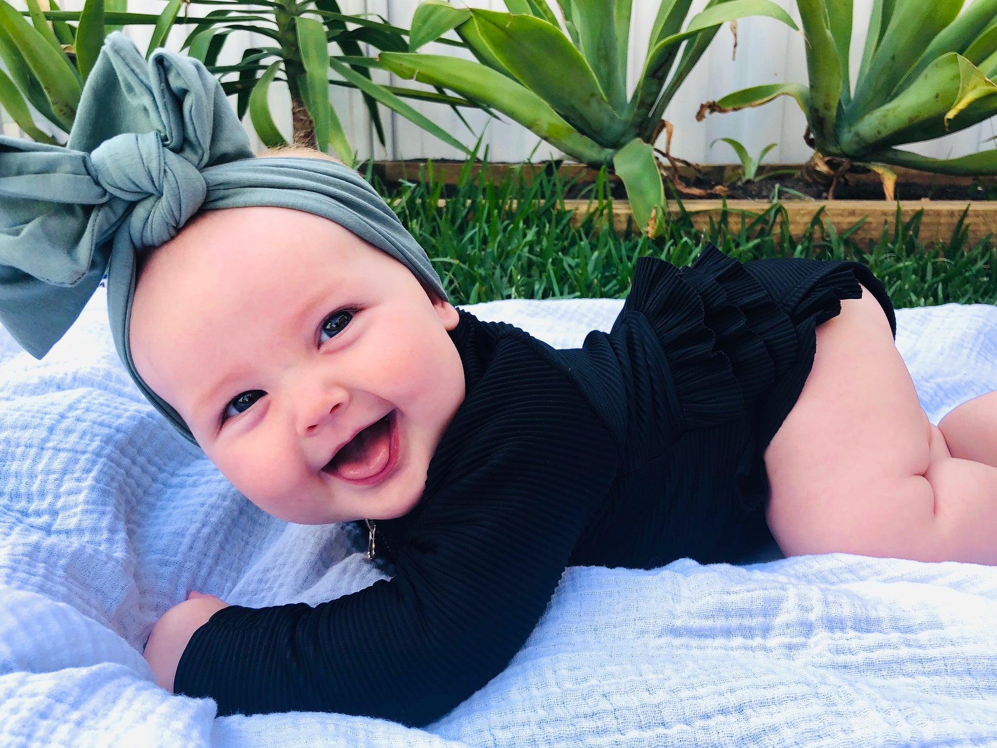Mini IVANA 'Black Rib' One Piece - PLIVATI  baby girl swimwear