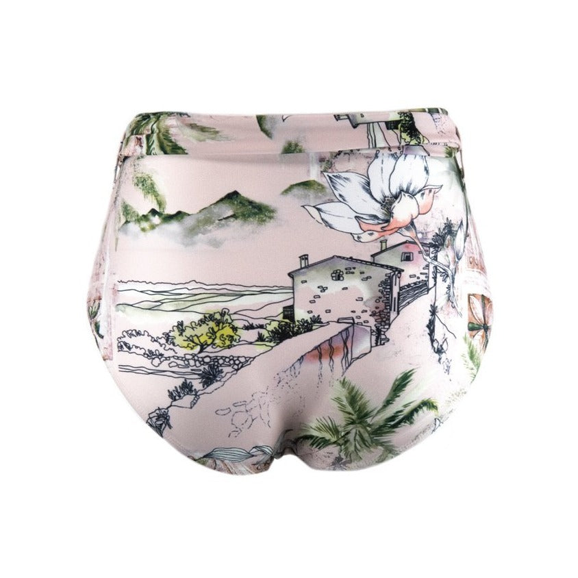 LUCIA 'Selo' High Waist Bikini Bottoms with Removable Waist Tie