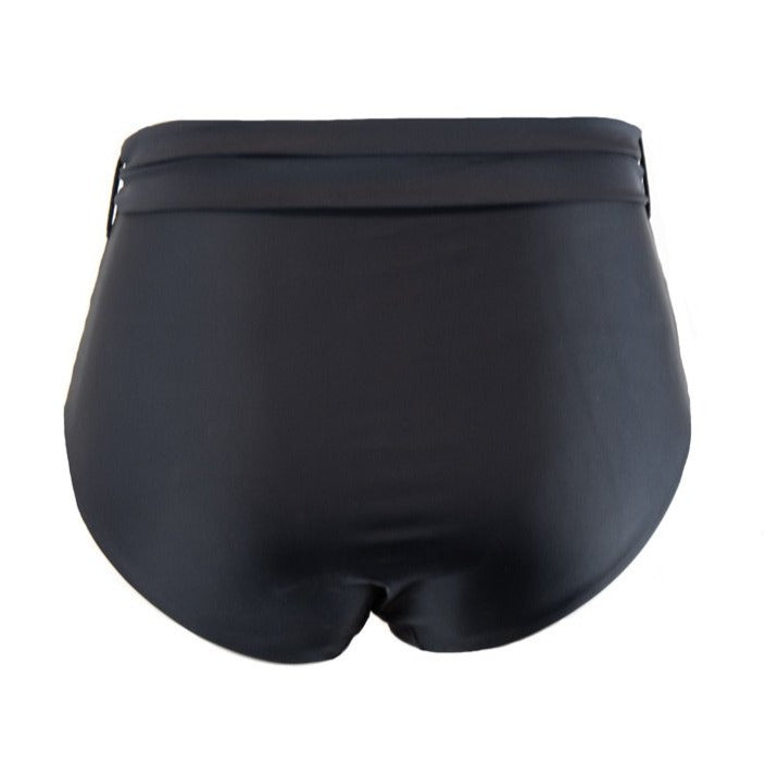 LUCIA High Waist 'Black' Bikini Bottoms with Removable Tie